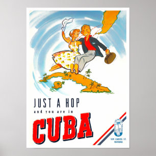 Poster reizen naar Cuba