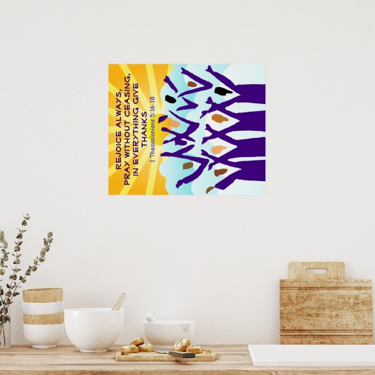 Poster Rejoice (Keuken)