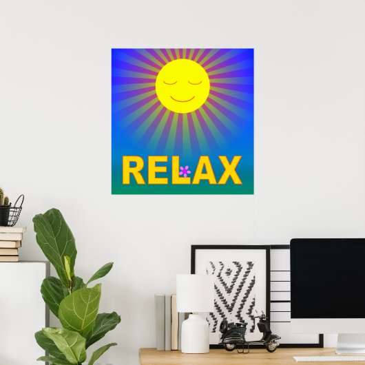 POSTER RELAX (Thuiskantoor)