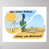 Poster "Remerciez vos problèmes" (Voorkant)