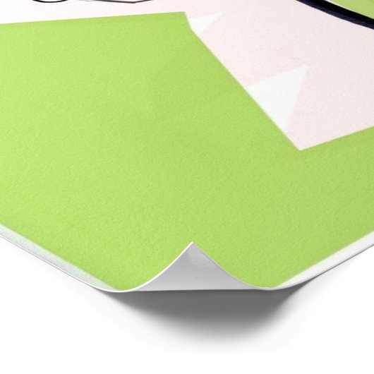 Poster Rene Gruau Geïnspireerde illustratie (Hoek)