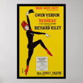 Poster reproductie Redhead Broadway musical (Voorkant)