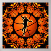 POSTER RETRO BASKETBALL (Voorkant)