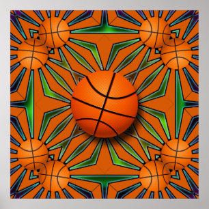 POSTER RETRO BASKETBALL