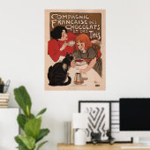 Poster - Retro chocoladereclame (Thuiskantoor)