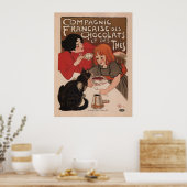 Poster - Retro chocoladereclame (Keuken)