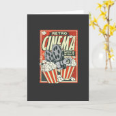 POSTER RETRO CINEMA KAART (Gele Bloem)