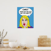 POSTER RETRO COMICS (Keuken)