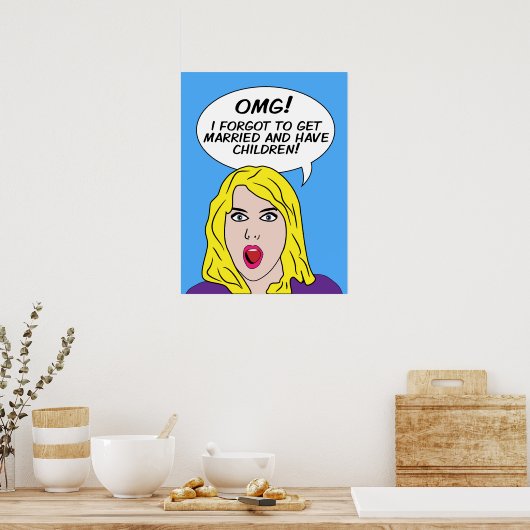 POSTER RETRO COMICS (Keuken)