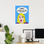 POSTER RETRO COMICS (Thuiskantoor)
