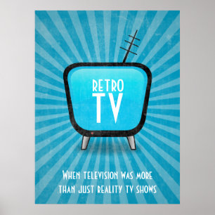 Poster Retro TV Televisie