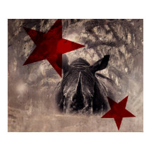 Poster rhino waterverf