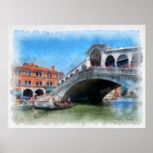 Poster Rialto Bridge (Voorkant)