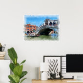Poster Rialto Bridge (Thuiskantoor)