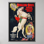 Poster Ringling Brothers Circus Mevrouw Ada Castel (Voorkant)