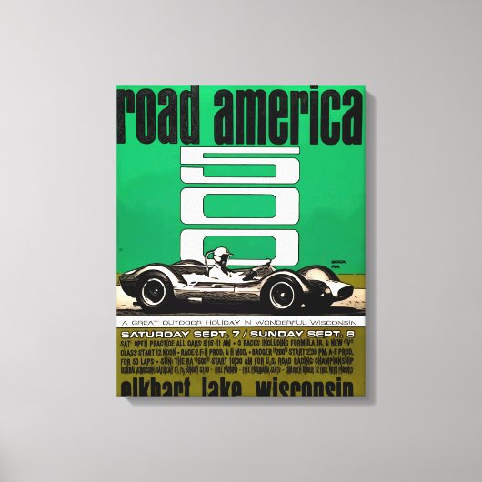 Poster -Road America 500, Canvas Afdruk (Voorkant)