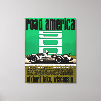 Poster -Road America 500, Canvas Afdruk
