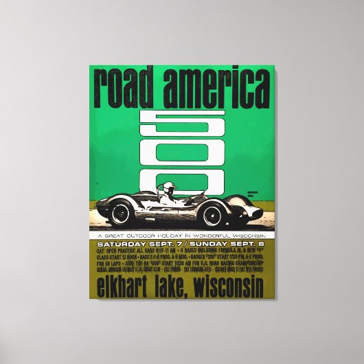 Poster -Road America 500, Canvas Afdruk (Voorkant)