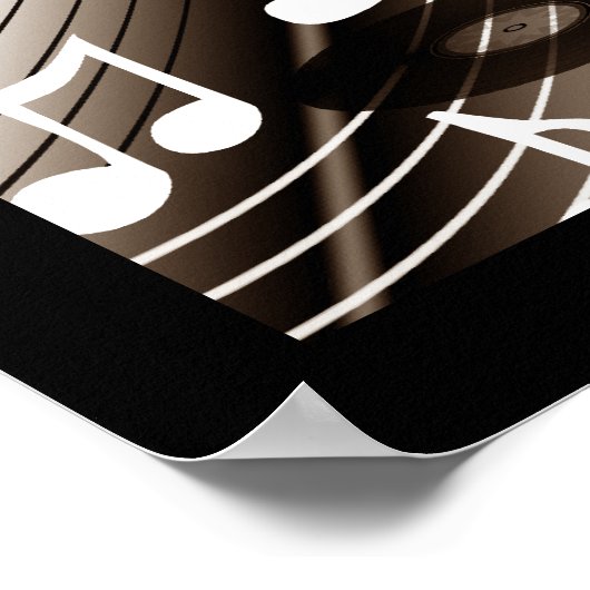 Poster Rock 'N' Roll Dance Music (Hoek)