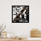 Poster Rock 'N' Roll Dance Music (Keuken)