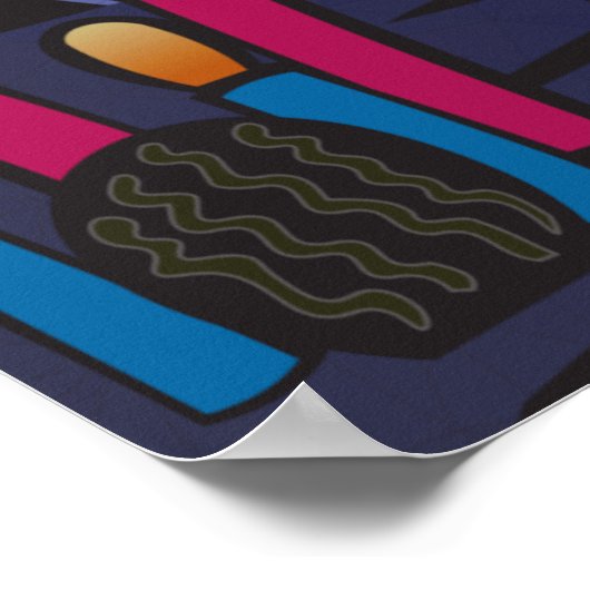 poster "Rock On" Band Concert Music Art (Hoek)