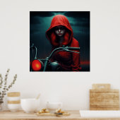 Poster Rockeuse in de Rode Hapel (Keuken)