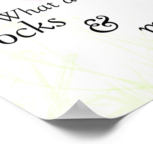 Poster "Rocks and Mountains", vooroordelen en voor (Hoek)