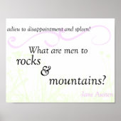 Poster "Rocks and Mountains", vooroordelen en voor (Voorkant)