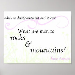 Poster "Rocks and Mountains", vooroordelen en voor