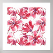 Poster Rode Bloemen (Voorkant)