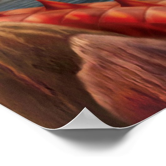 Poster "Rode draak" (Hoek)