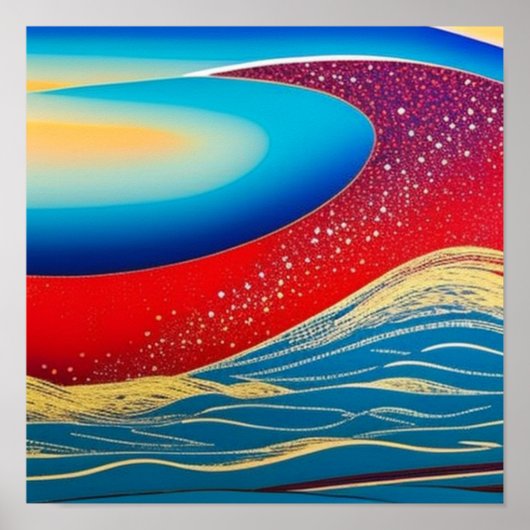 Poster rode muggengolf (Voorkant)