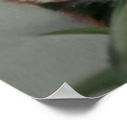 Poster Rode panda-pasta voor het schilderen van ku (Hoek)