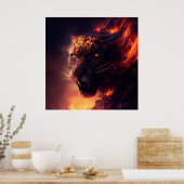 Poster Rode parelhoen (Keuken)