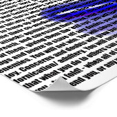 Poster rode pil/blauwe pil (Hoek)