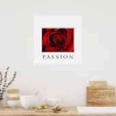 Poster-Rode Rose-Passie Poster (Keuken)