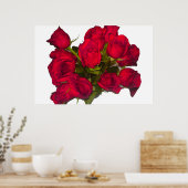 Poster rode rozen (Keuken)