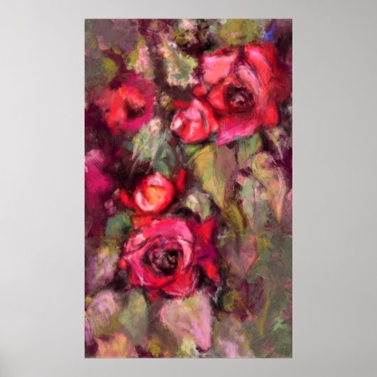 Poster rode rozen (Voorkant)