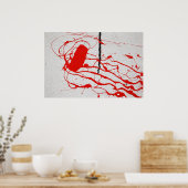 poster rode verf (Keuken)