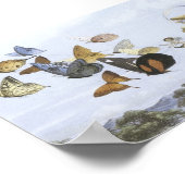 Poster - rode vlinders (Hoek)