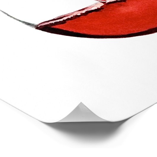 Poster rode wijn (Hoek)