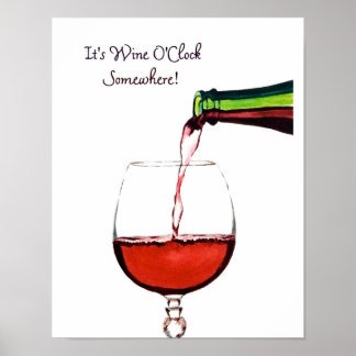 Poster rode wijn