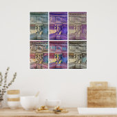 Poster Roman Street - wit (Keuken)