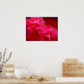 Poster romance en rode rozen (Keuken)