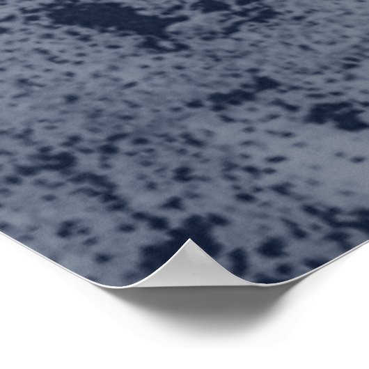 Poster rood en wit Yin Yang Symbol (Hoek)