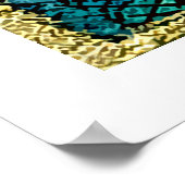 Poster - Rood inkt bloed hart (Hoek)