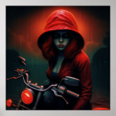 Poster rood licht Rock (Voorkant)