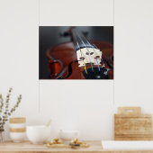 Poster rood Violin (Keuken)