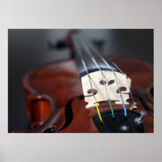 Poster rood Violin