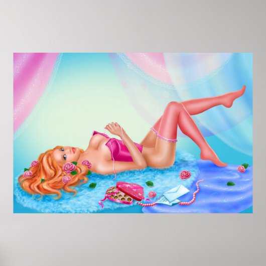 Poster "Roos" (Voorkant)